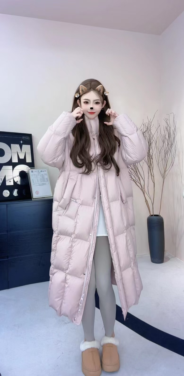 【90白鹅绒】冬季韩版极简风鹅绒服2025年女款流行外套秋冬86613