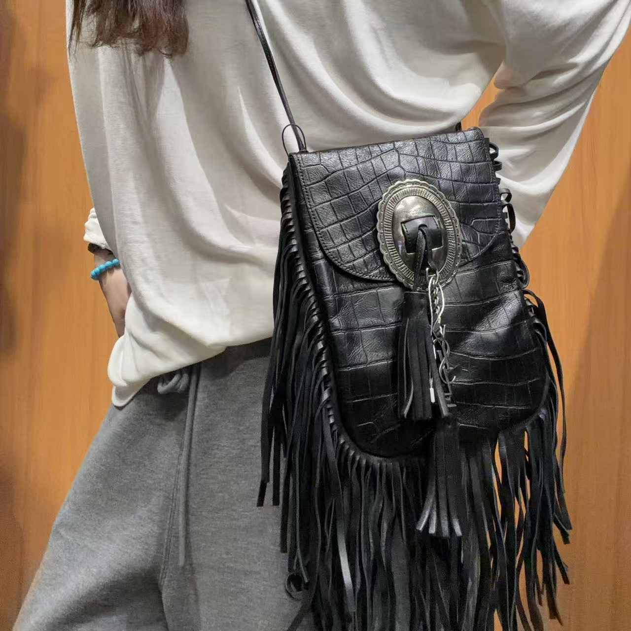 95新 YSL/圣罗兰 【蕾】 4XN027  单肩包