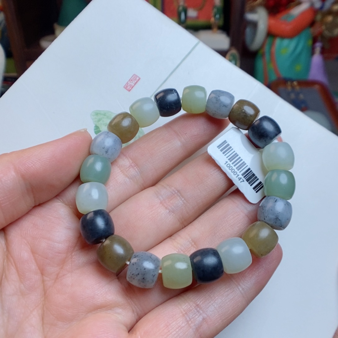 和田玉手链未镶嵌楼兰