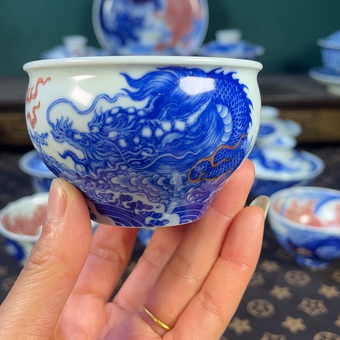 瓷片景德镇市自成堂手工手绘