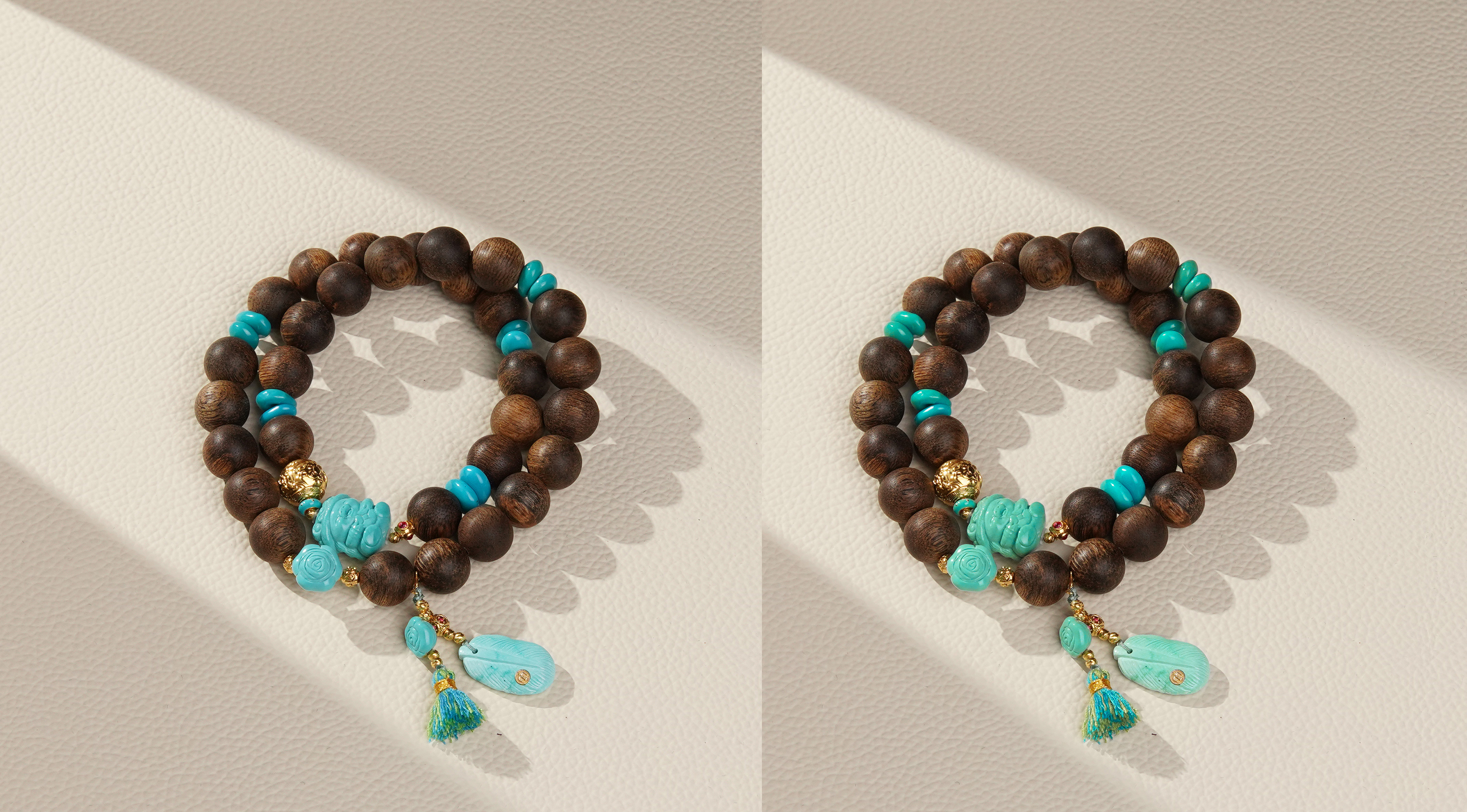 沉香富国岛倒架11m+DIY18k绿松猪猪双圈（多样性发其一）/CFG0005