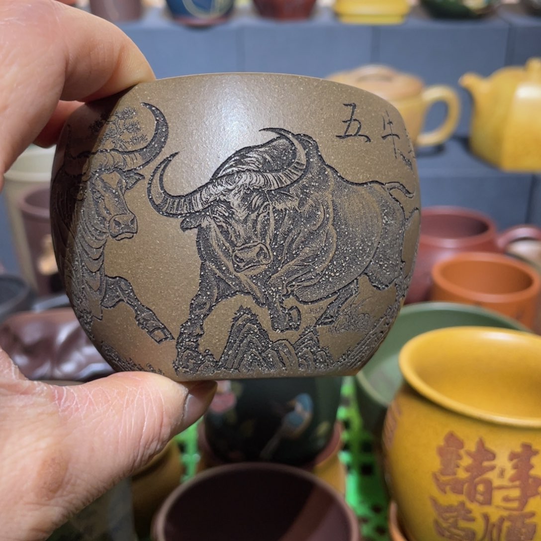 原矿紫砂手工主人杯