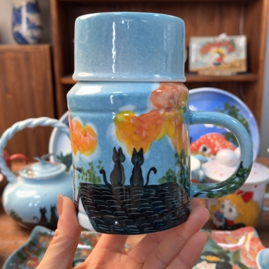 炉景德镇釉下手绘陶瓷 