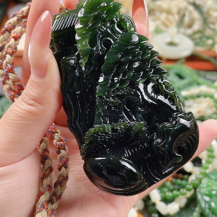 和田玉未镶嵌挂件