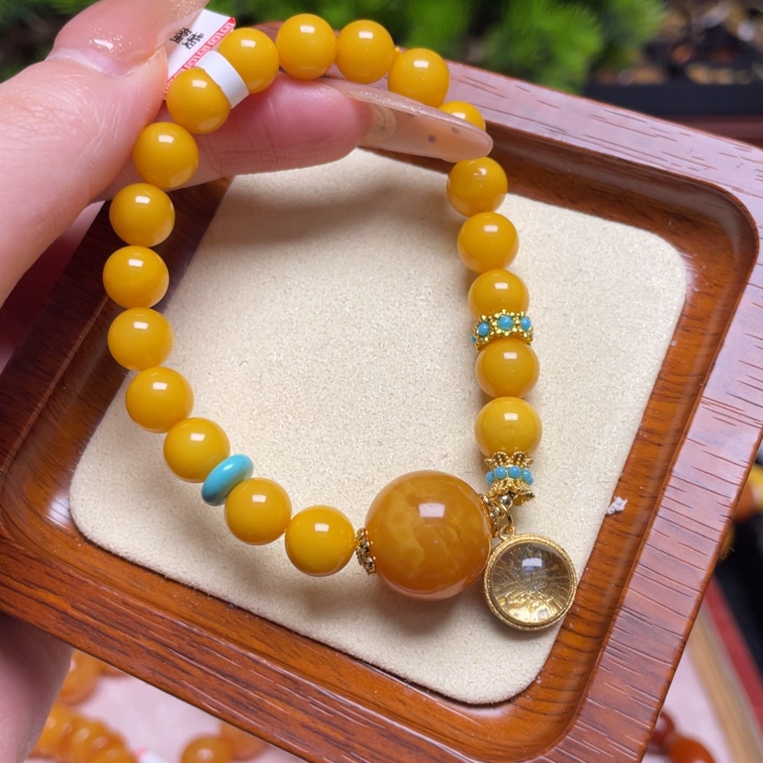 蜜蜡手链未镶嵌手串