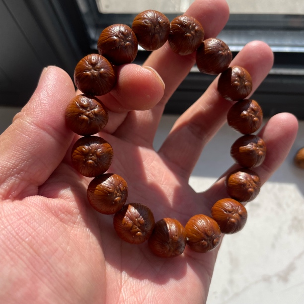 紫金鼠14尺寸小尺寸高油原皮原生态单圈手串