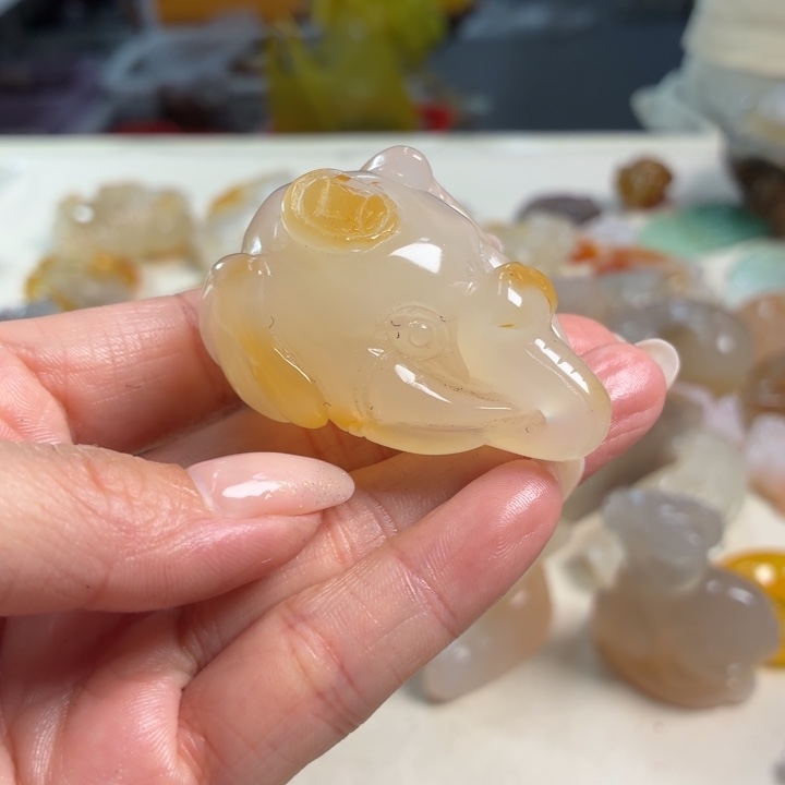 玛瑙/玉髓未镶嵌吊坠(不含链)