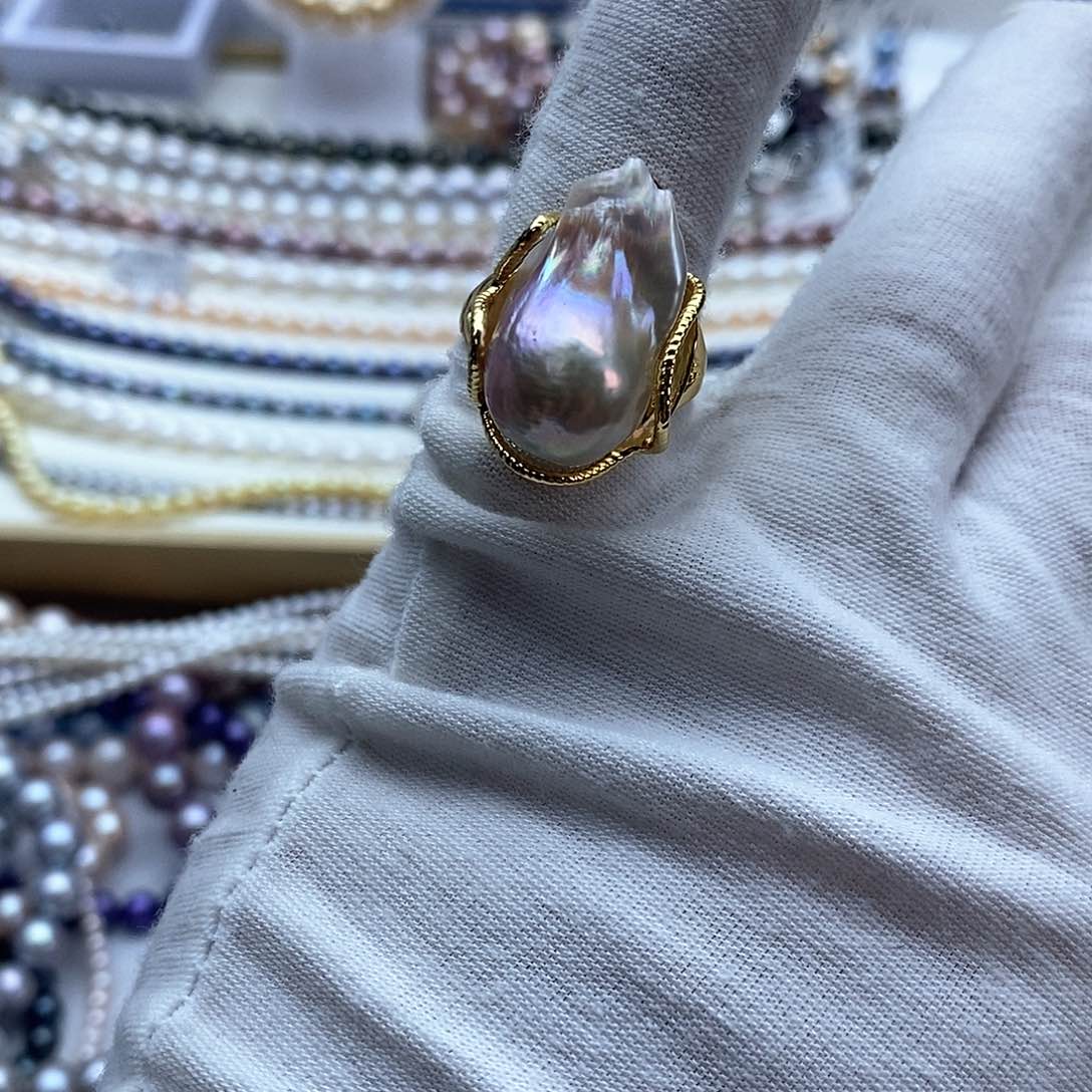 海水珍珠颈饰银S925镶嵌