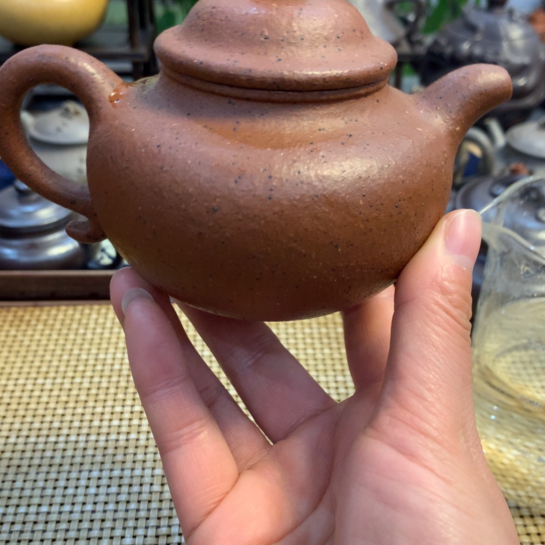茶壶紫砂宜兴原矿老朱泥200cc