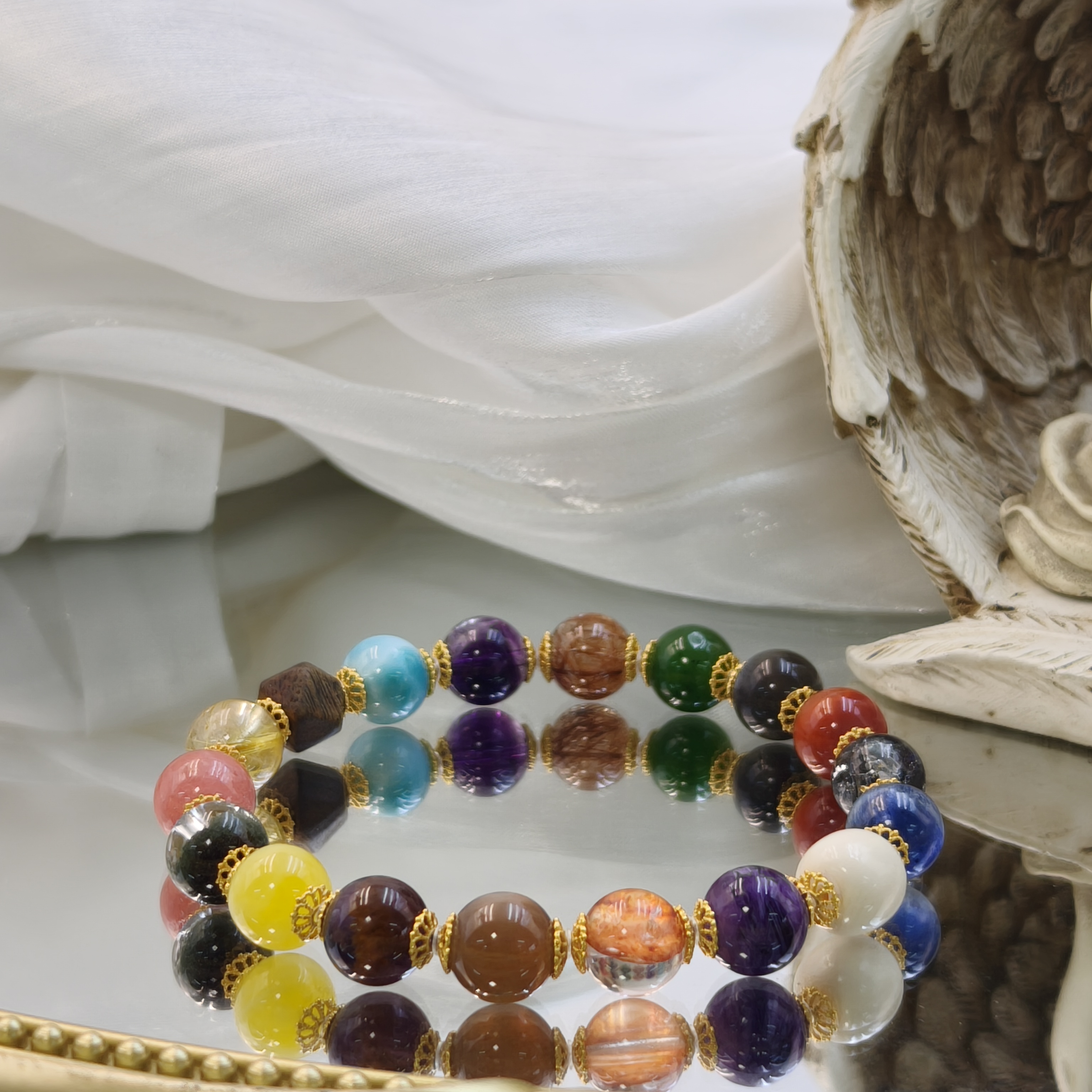 【晟伊】三世果果十八籽多宝手串+名+日期+地址QC