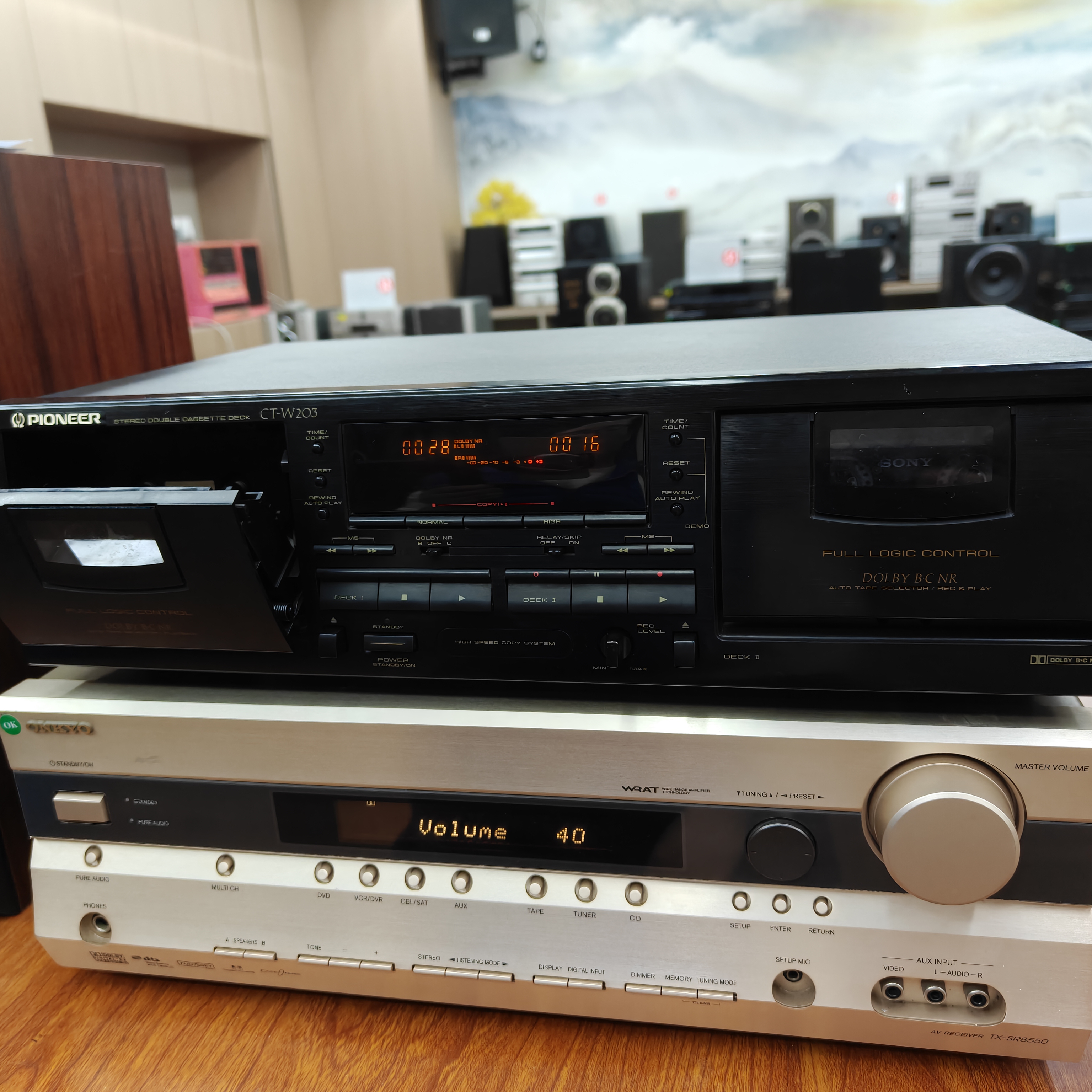 8新 pioneer/先锋 先锋组合音响 卡带播放器