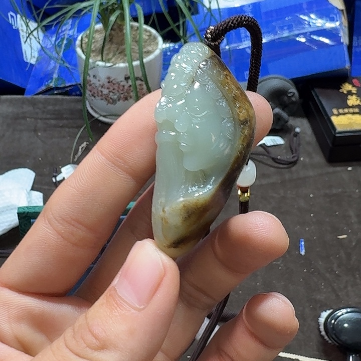 未镶嵌和田玉（糖玉）车挂