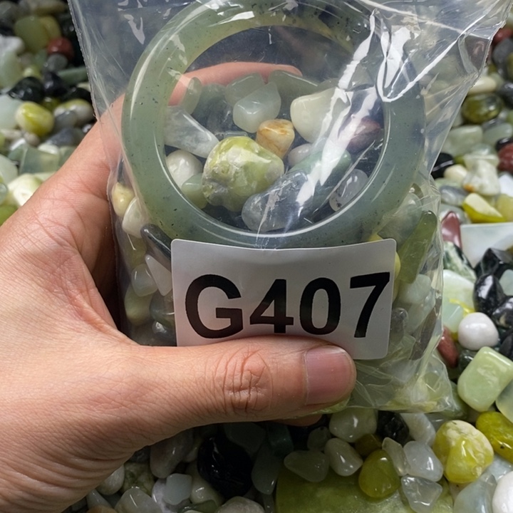 蛇纹石玉鱼缸石未镶嵌