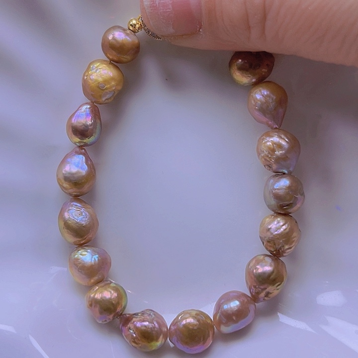 淡水珍珠手绳合金