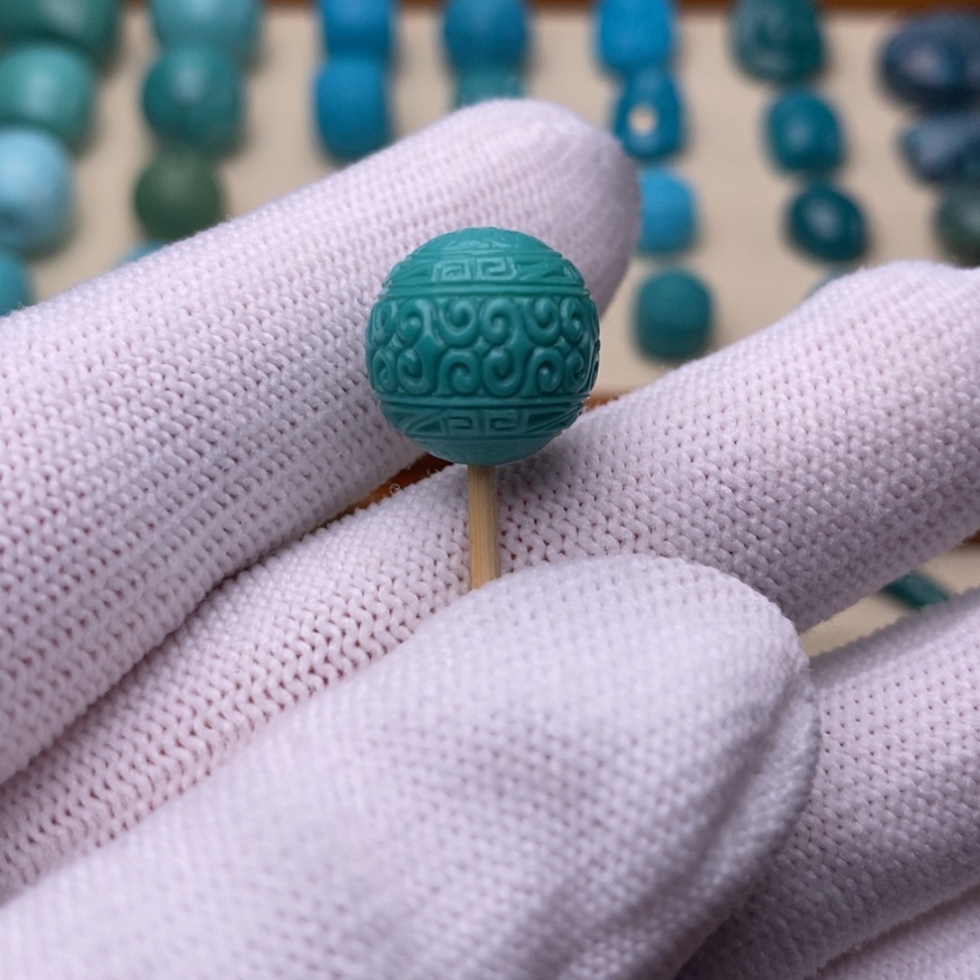 绿松石未镶嵌绿松石回纹13.6