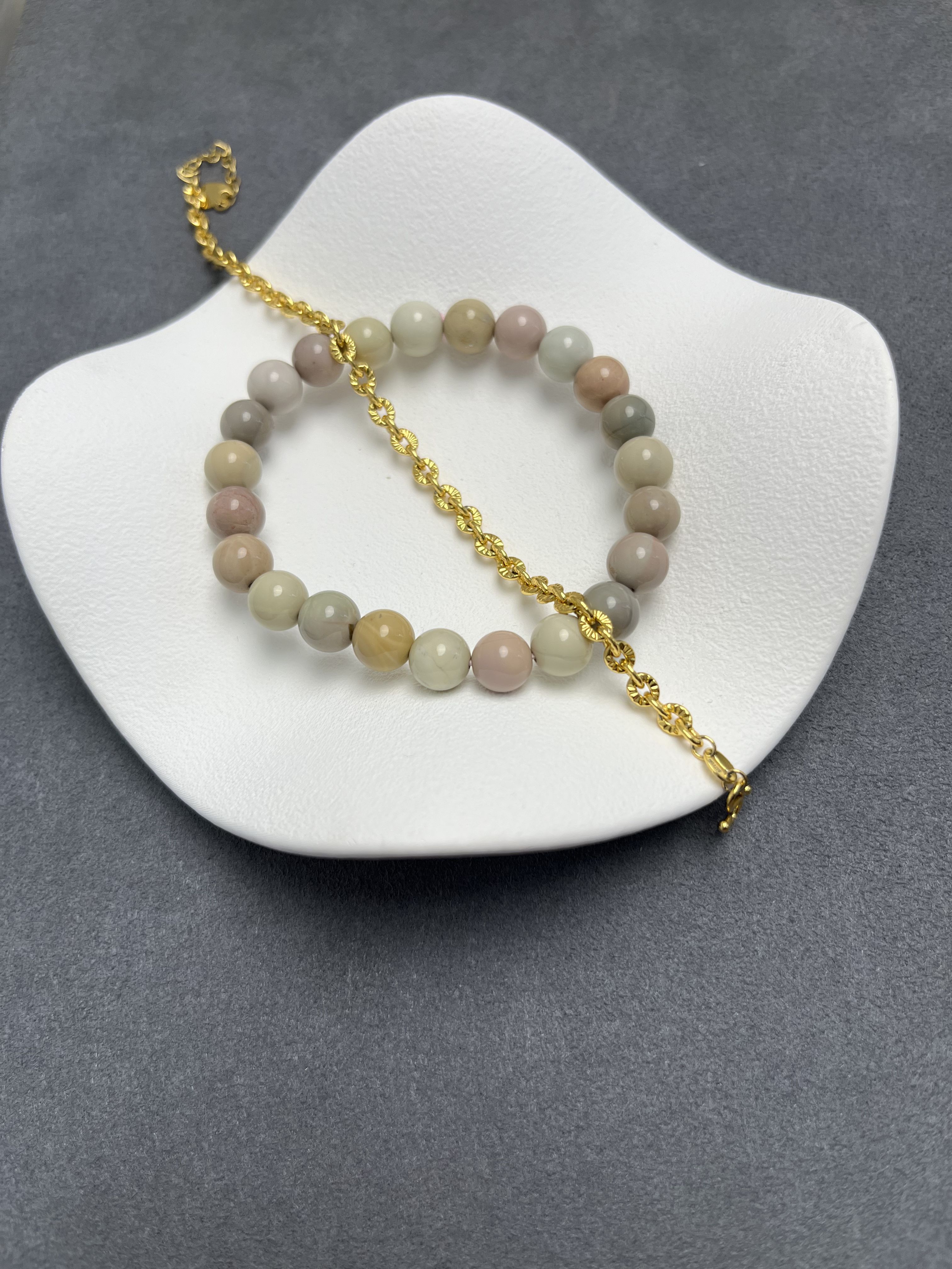 【夏总好物】压花闪O素手链