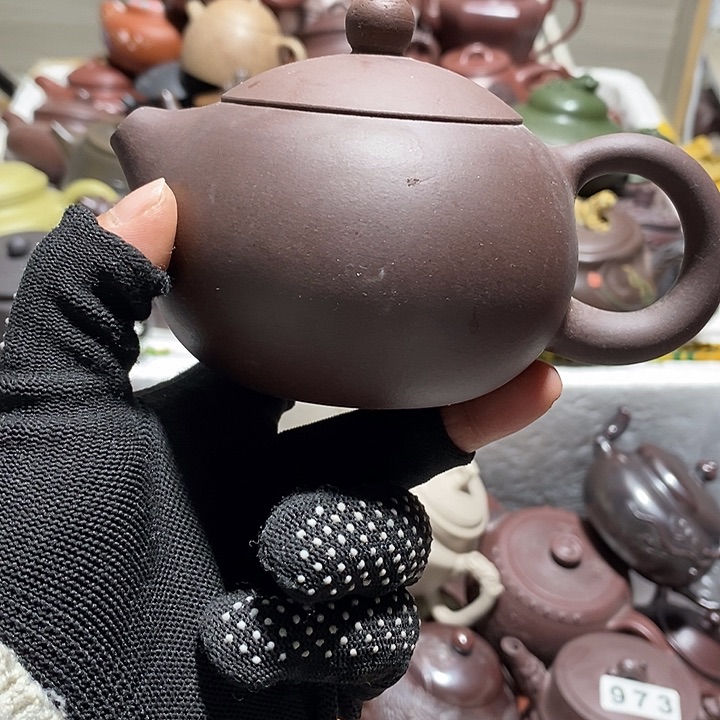 紫砂茶壶微瑕微笑