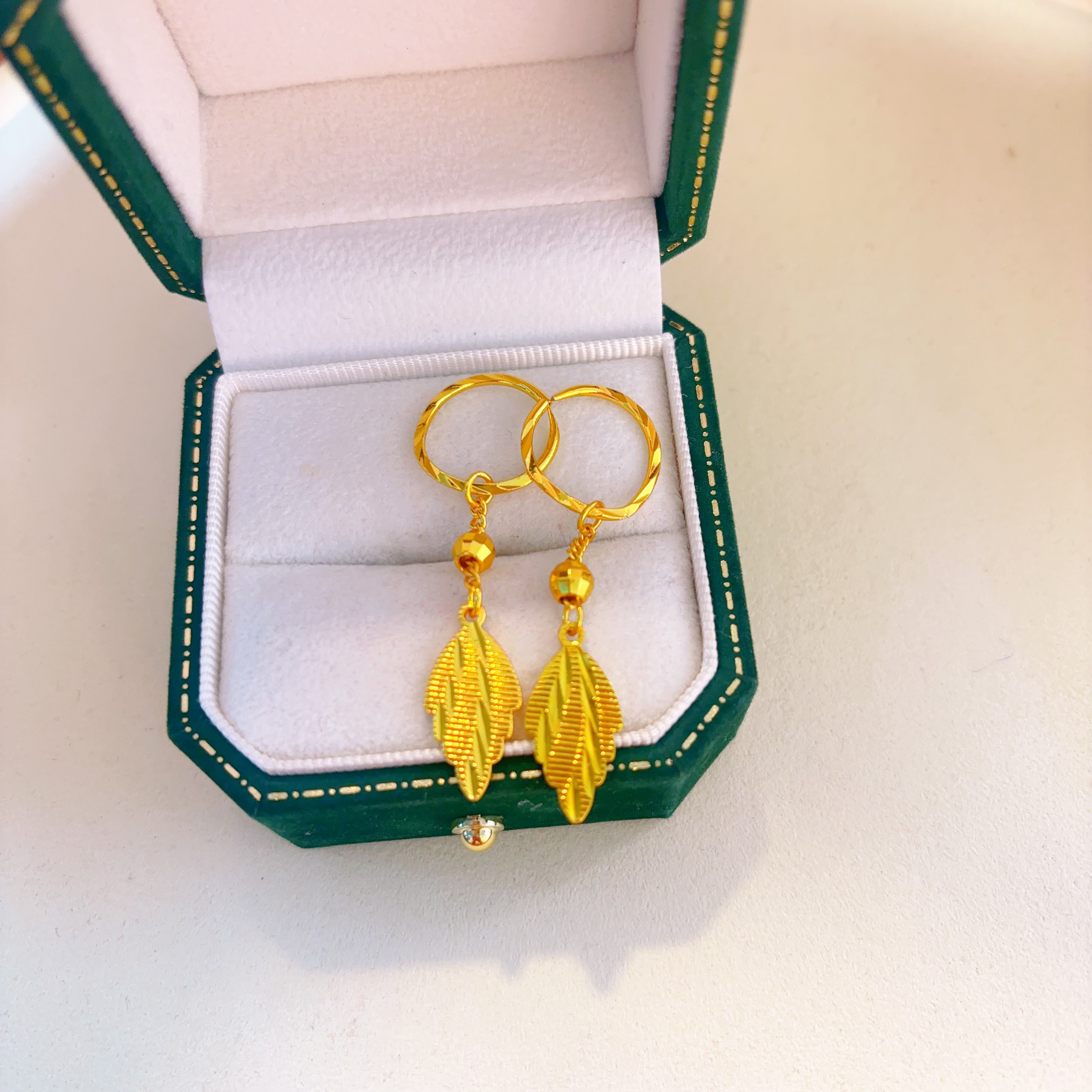  4021爆闪一叶暴富耳环