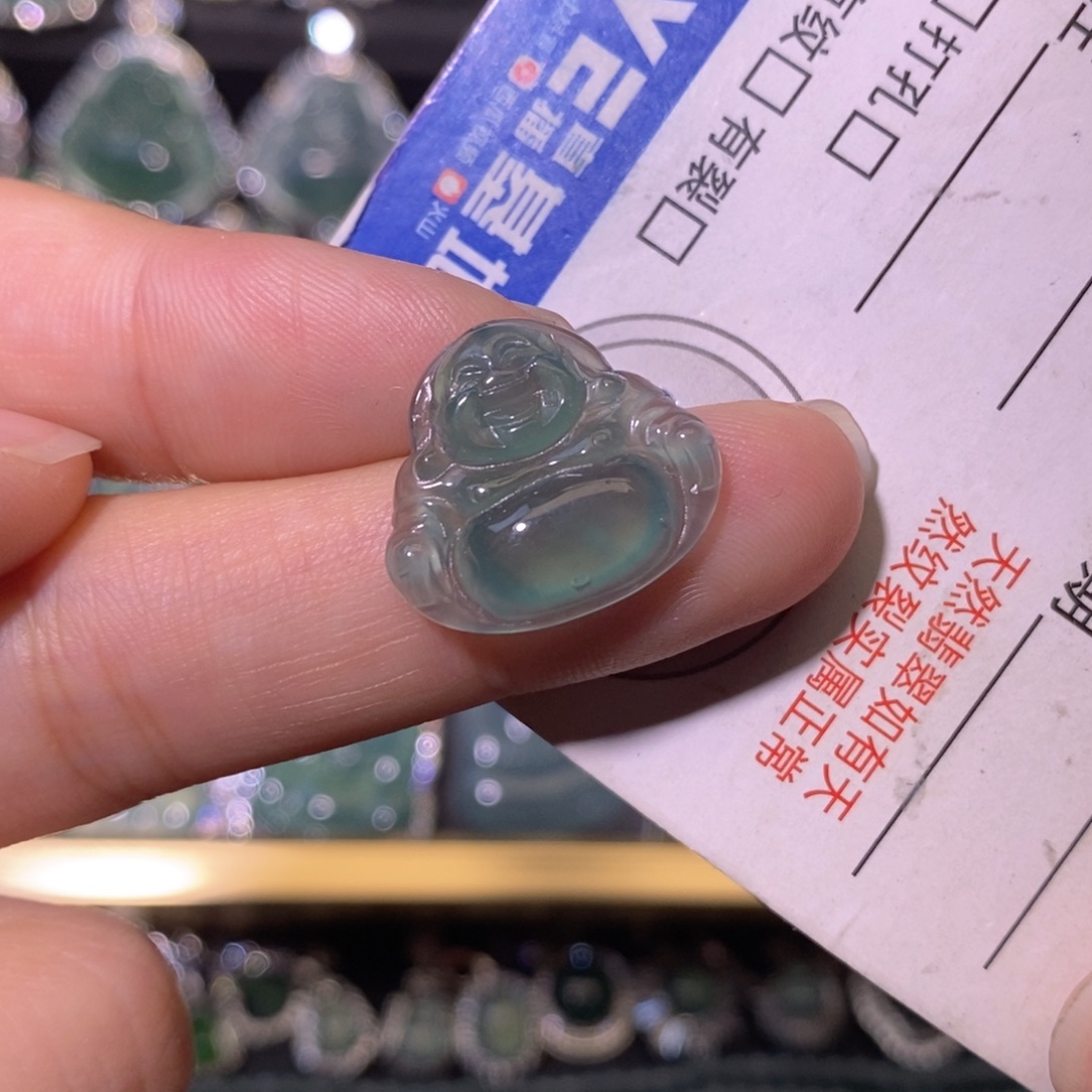 翡翠未镶嵌颈饰天然