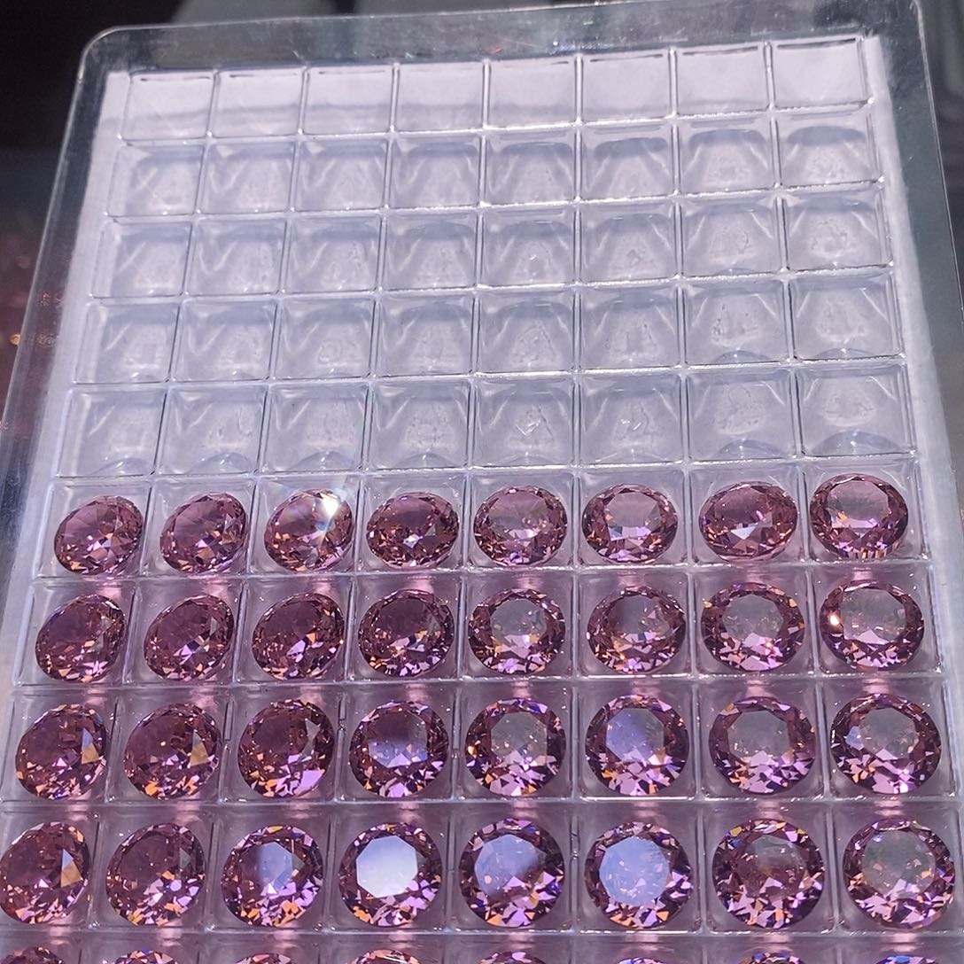 10*10 2颗锆石（处理）冰花切