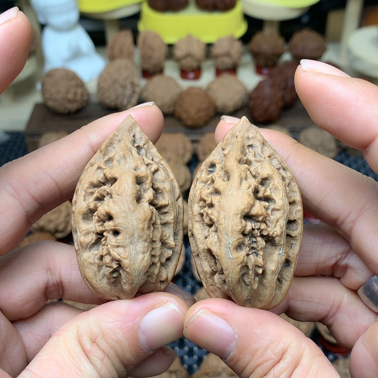 【闪购商品】文玩核桃把件全品吉林新通天塔秋子40.5