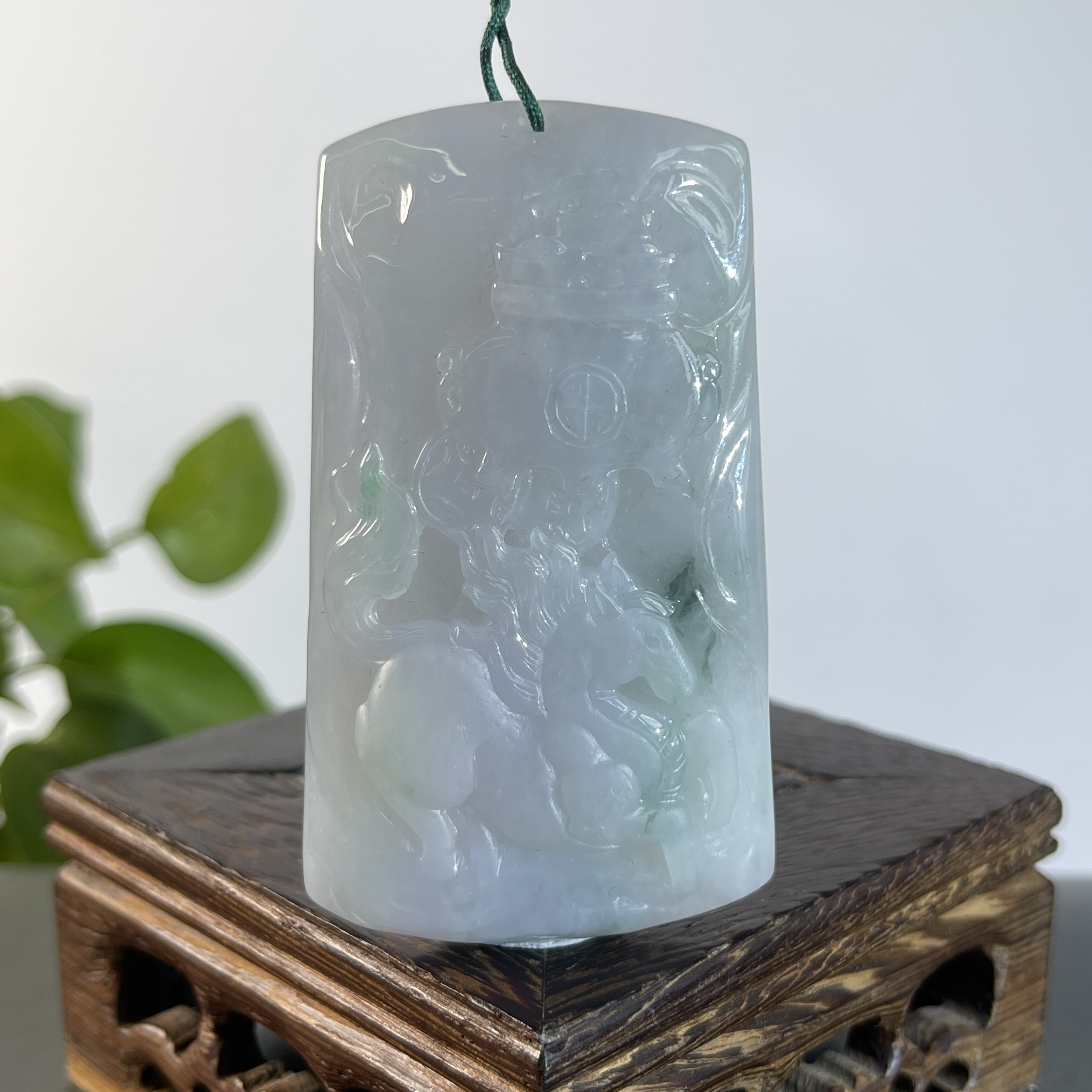 JYB02-109   天然缅甸A货翡翠  马到成功