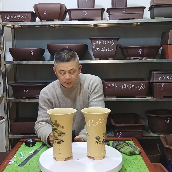 宜兴紫砂花盆花盆花盆