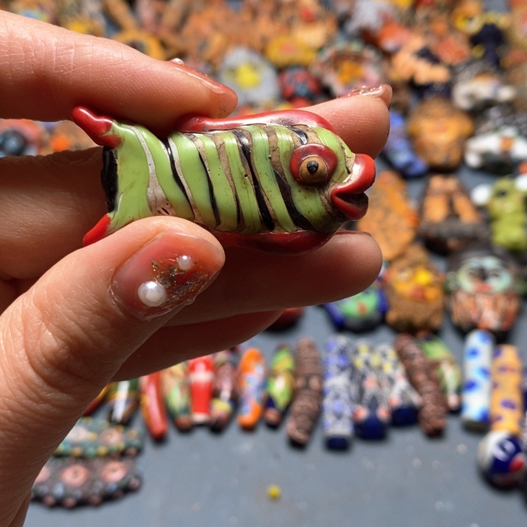 琉璃颈饰印度尼西亚鱼