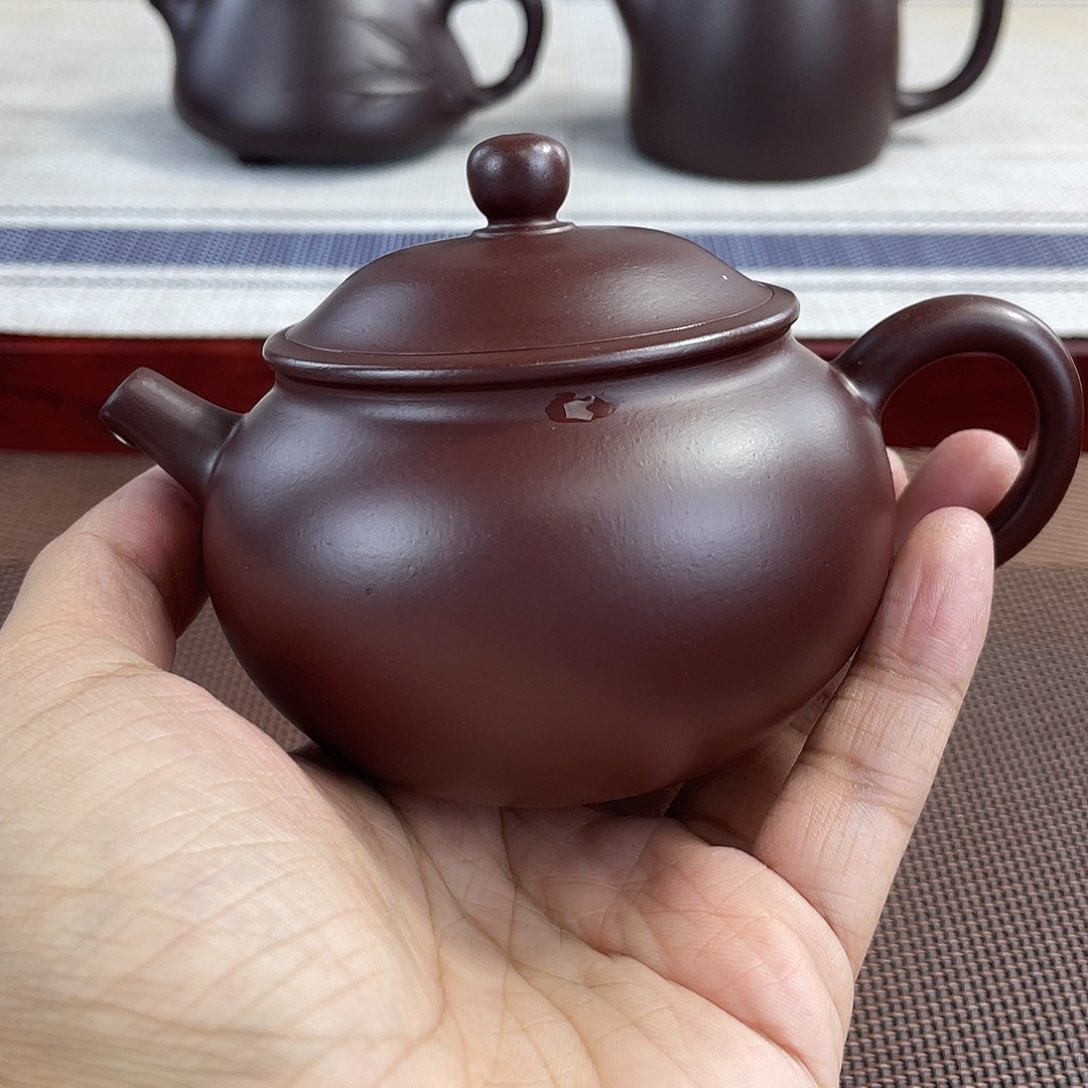 紫泥壶原矿紫泥元宝器型