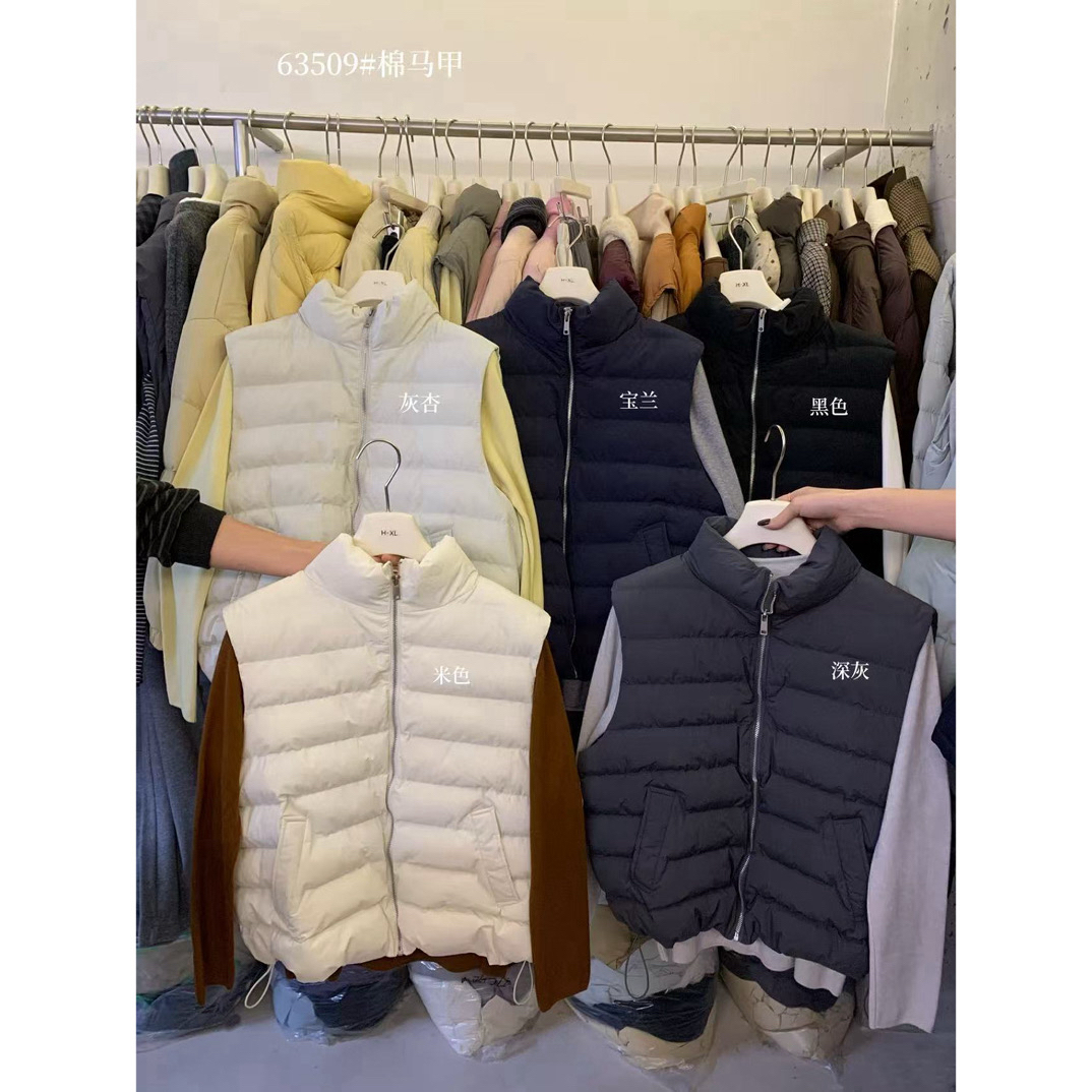 HXL@63509 韩系简约百搭排骨马甲（不含领子衣长54左右）