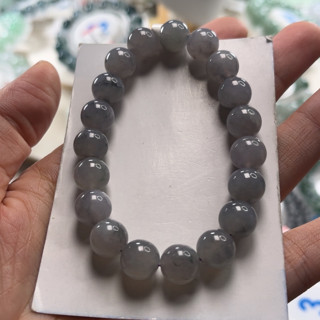 翡翠未镶嵌手链手串10