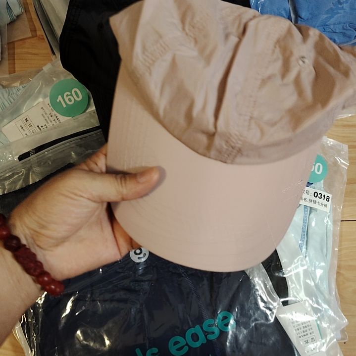 粉色速干防晒帽子