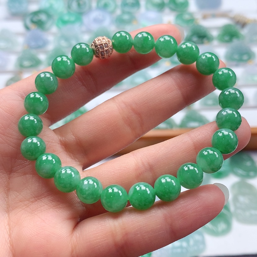 【闪购商品】翡翠手链未镶嵌缅甸天然翡翠