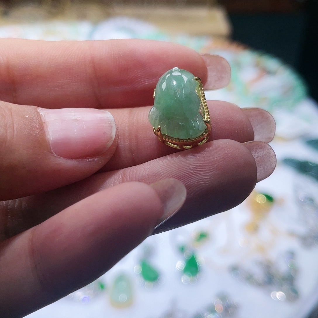 翡翠银S925镶嵌颈饰