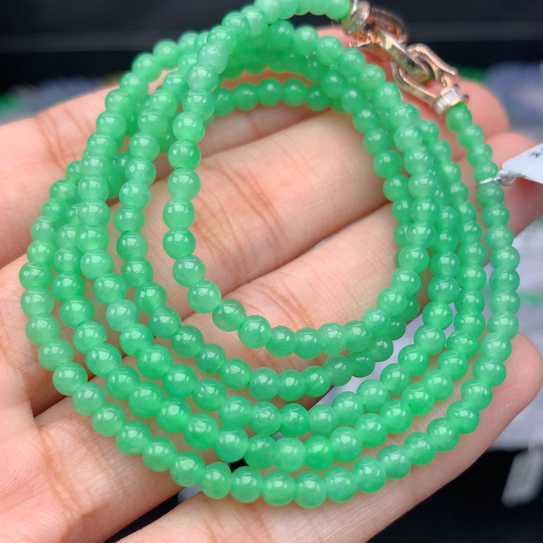 翡翠手链未镶嵌卡