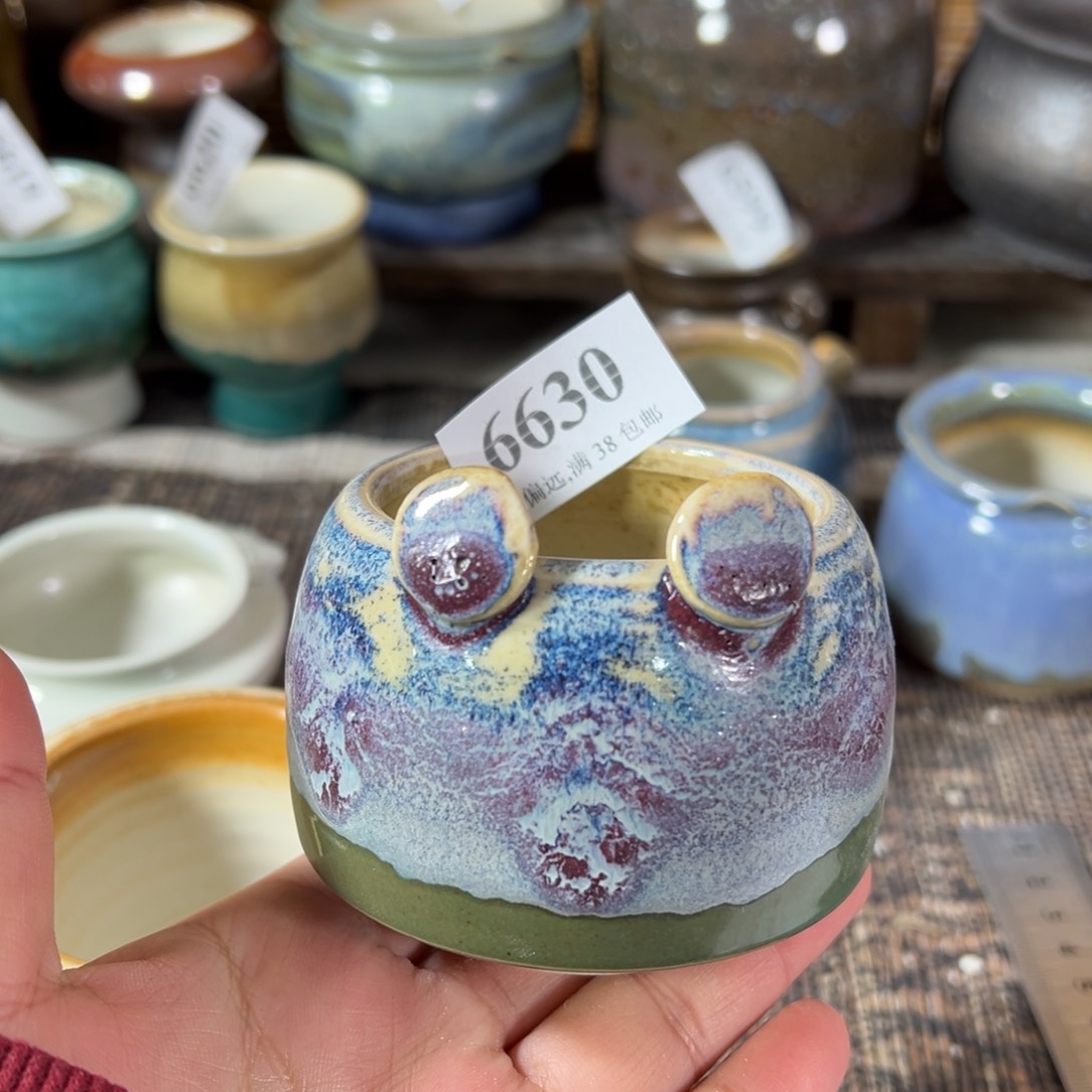 陶瓷景德镇手工花盆