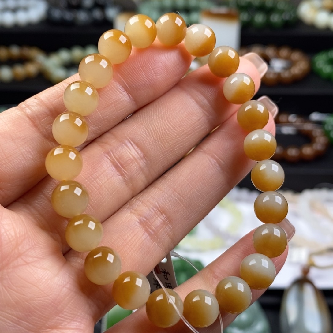 和田玉手串未镶嵌