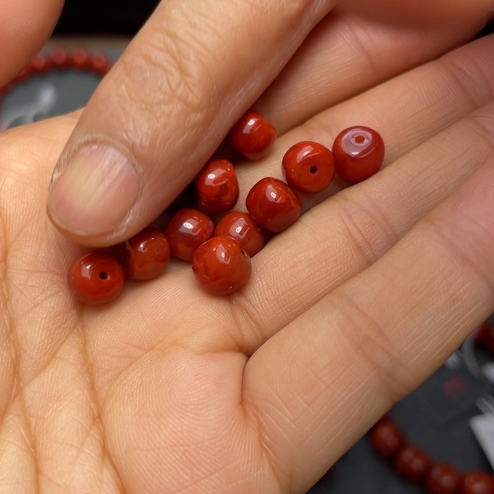 南红玛瑙单珠7多样性发1未镶嵌
