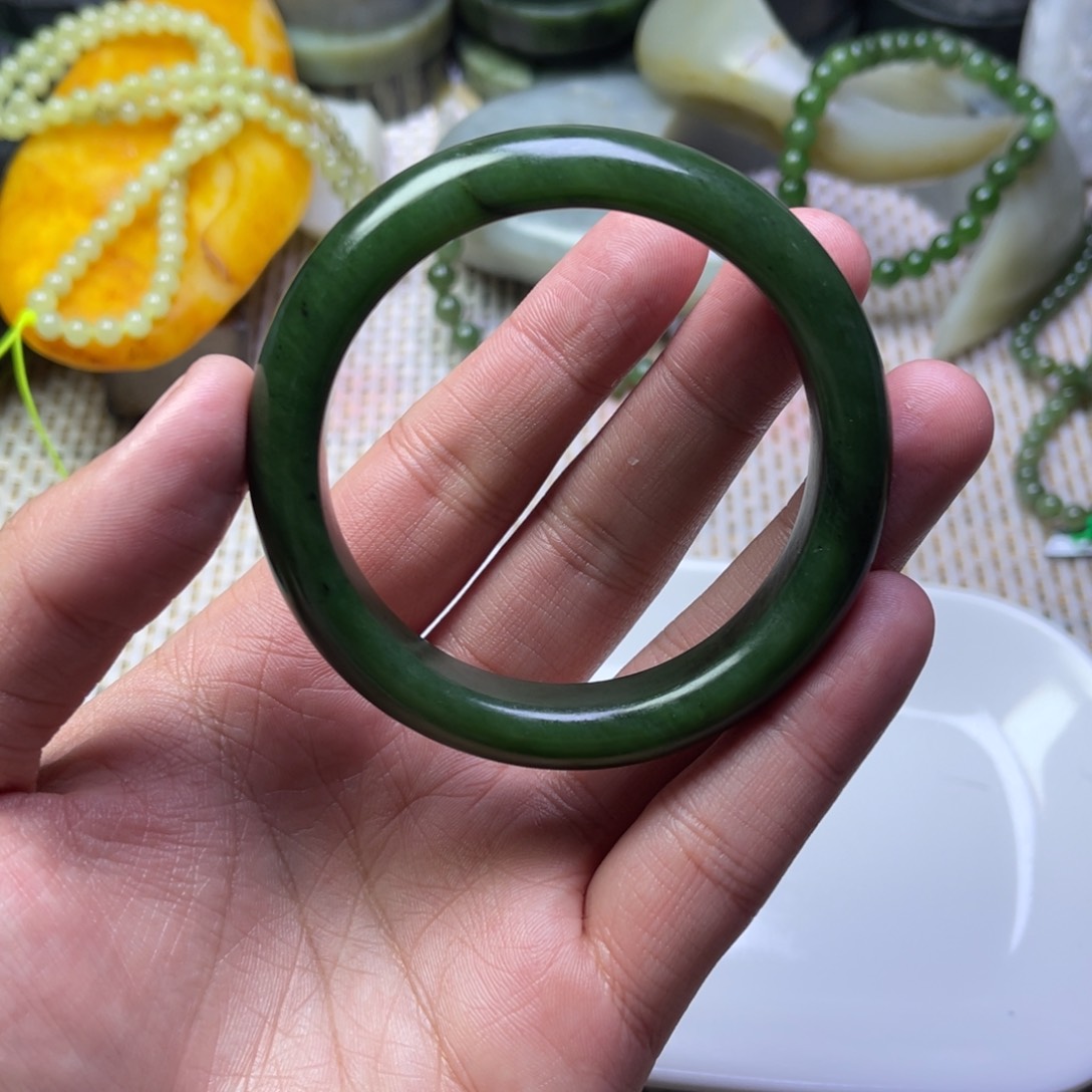 未镶嵌和田玉珠宝半成品57:58 有纹