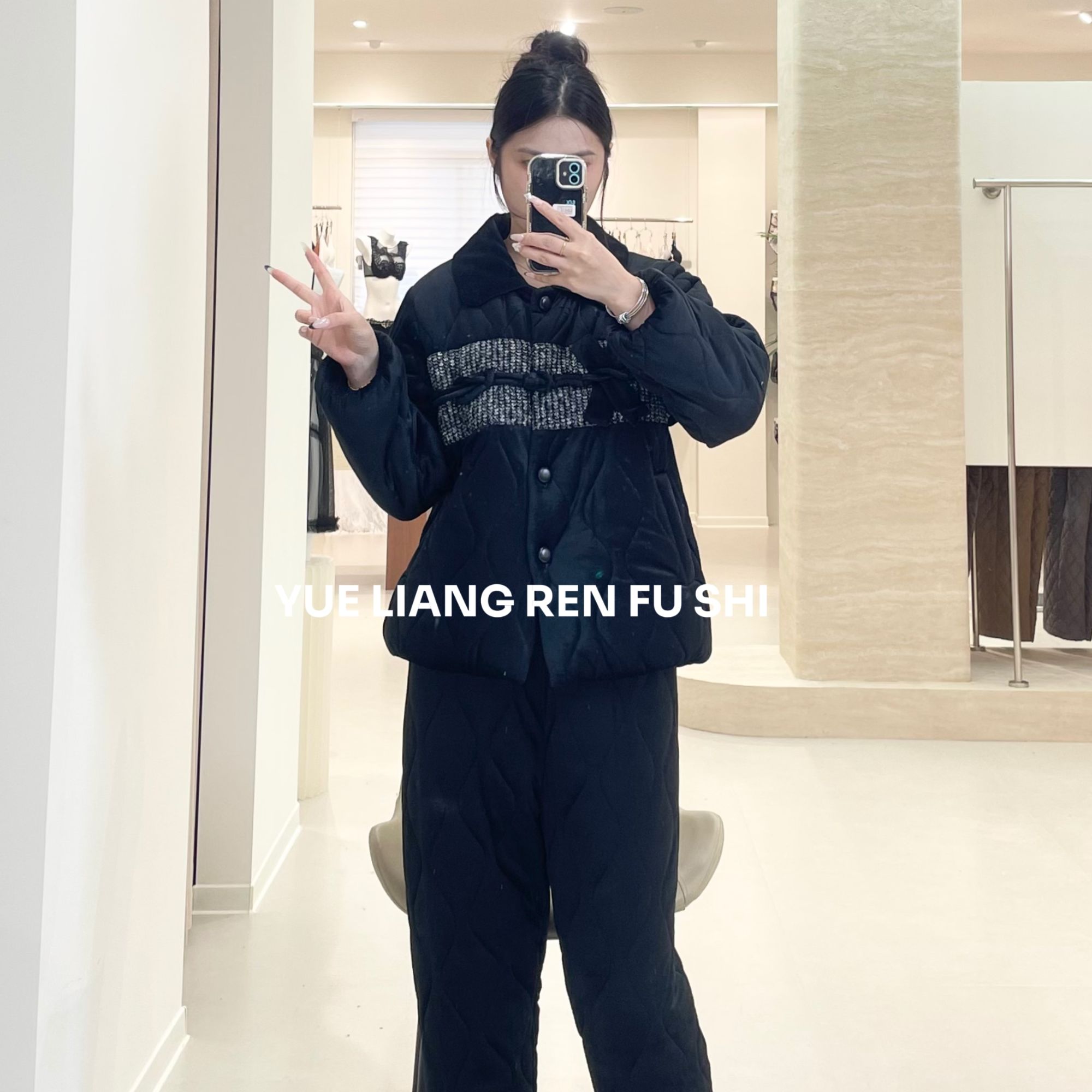 芬腾睡衣2025新款女士冬季三层加厚夹棉加绒保暖可外穿家居服套装