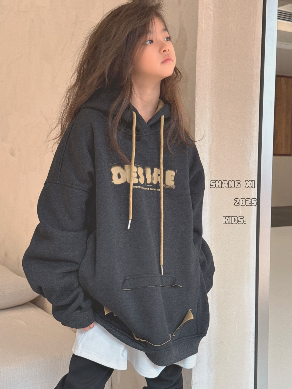 【928-SX】中大童美式潮牌卫衣加绒加厚冬季宽松上衣