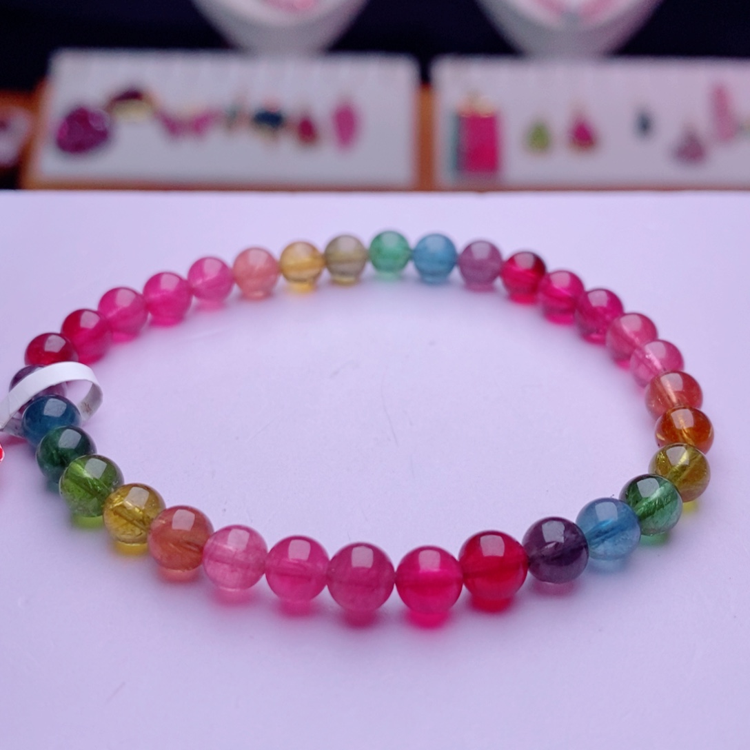 未镶嵌手链碧玺碧玺