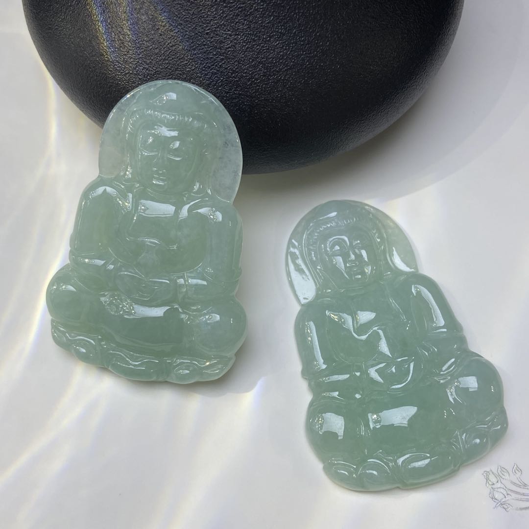 【星浩好物】翡翠观音吊坠-2QT19H132【多样性发一件】30*48配绳