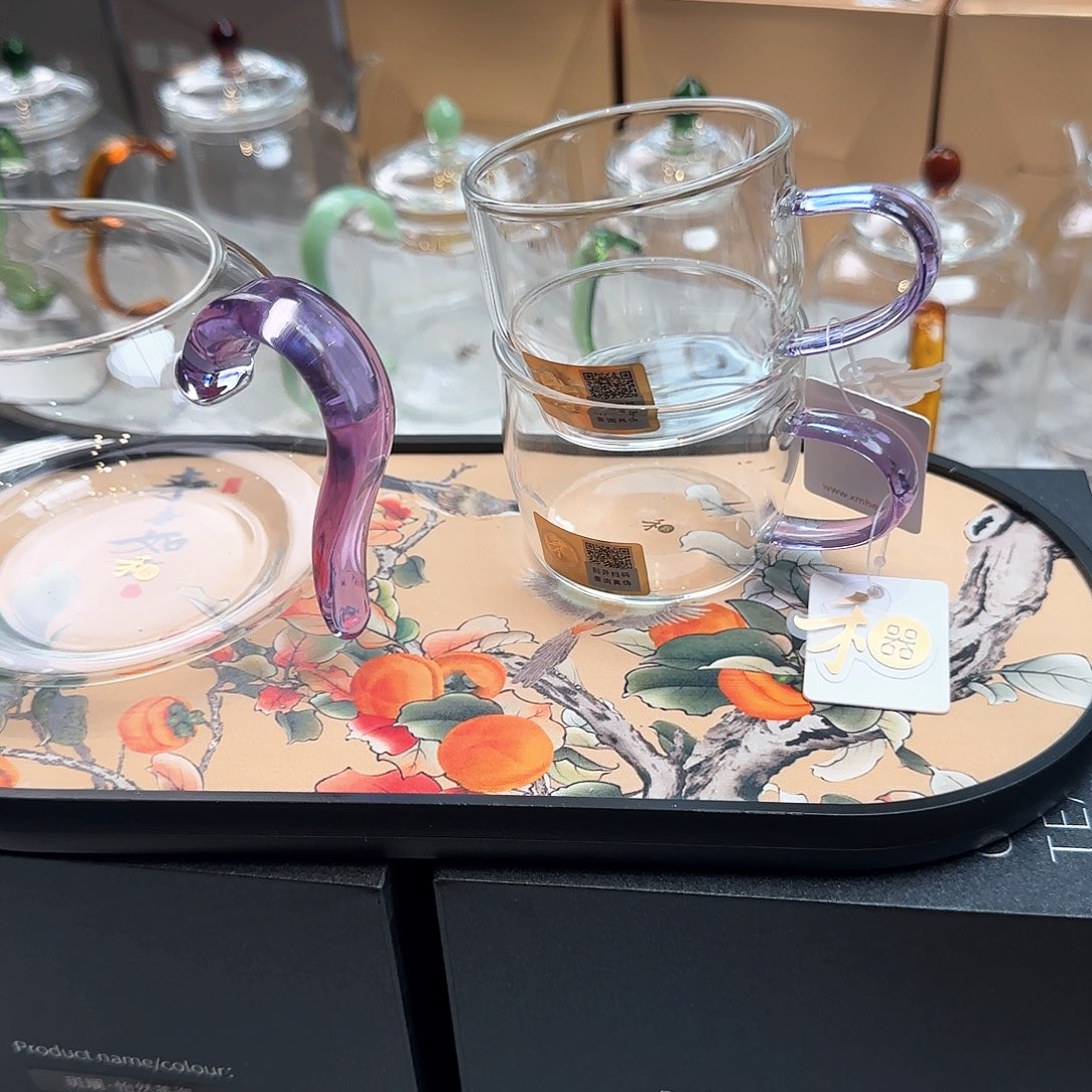 禾器浅紫色淡然加小杯2对！！