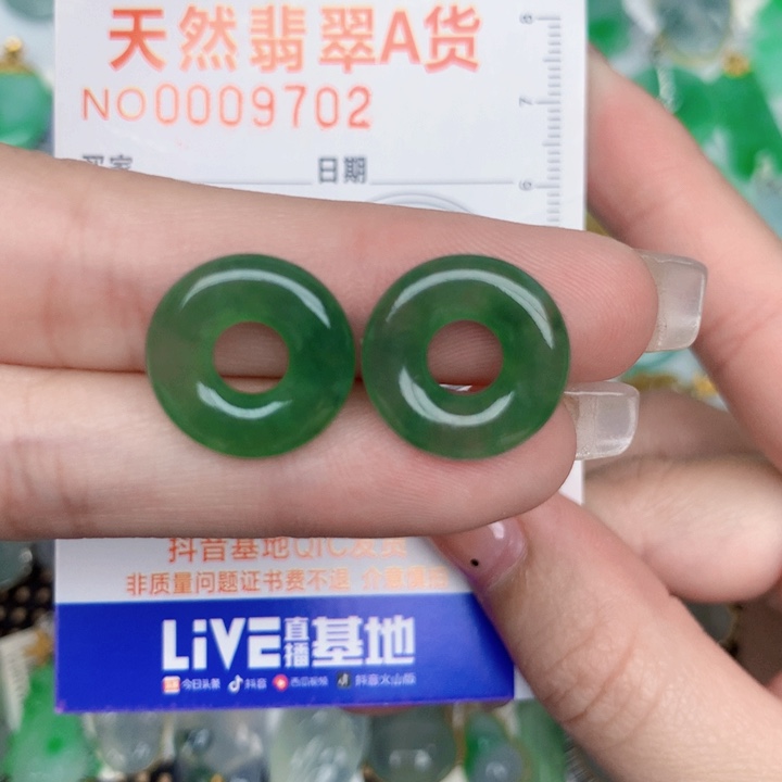 翡翠未镶嵌颈饰甜甜圈