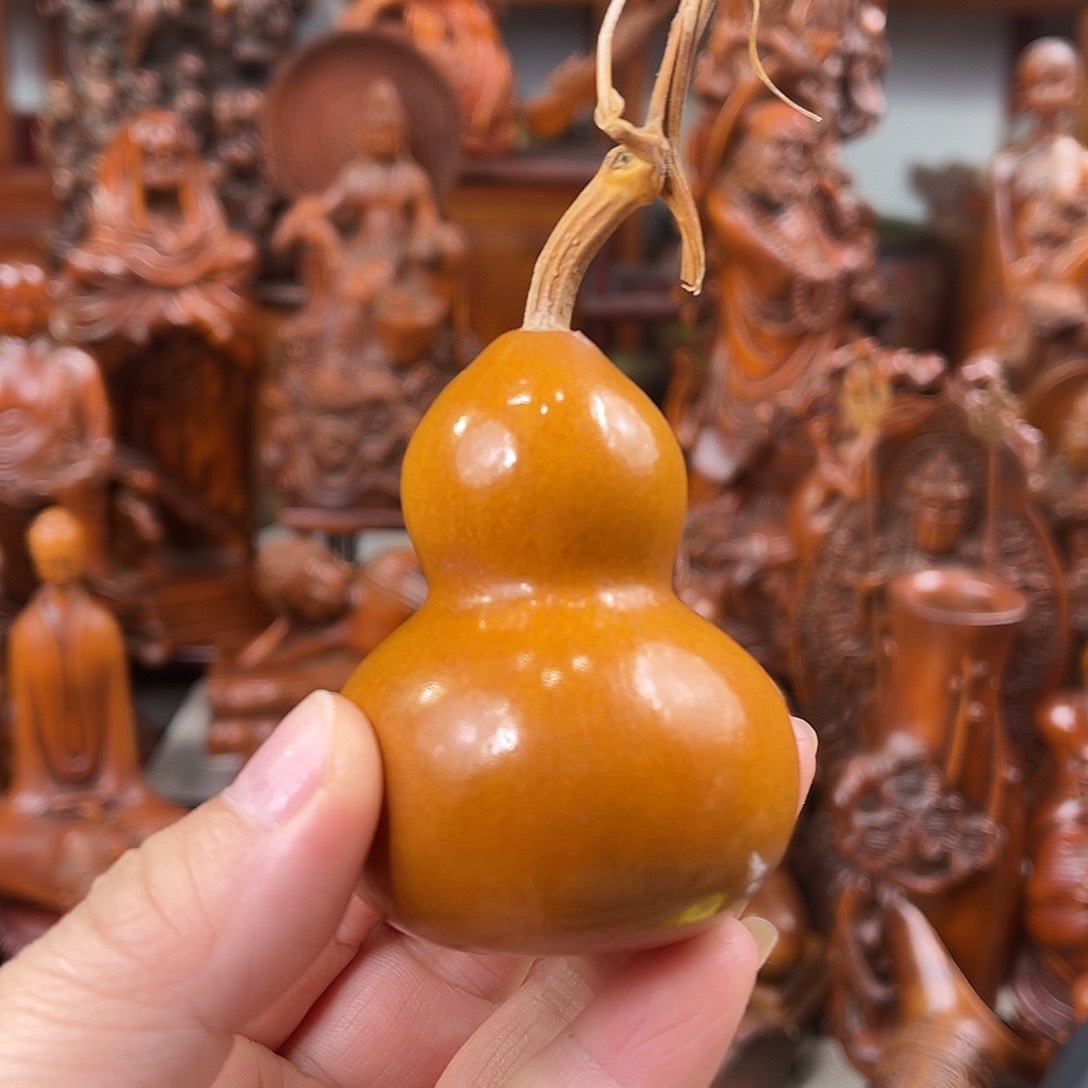 黄杨木梓*天然真葫芦把件