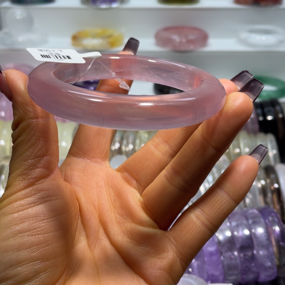 水晶手镯63圈口22号未镶嵌