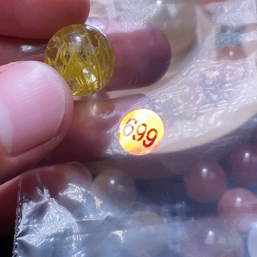 糯***咪发晶未镶嵌手链天然水晶