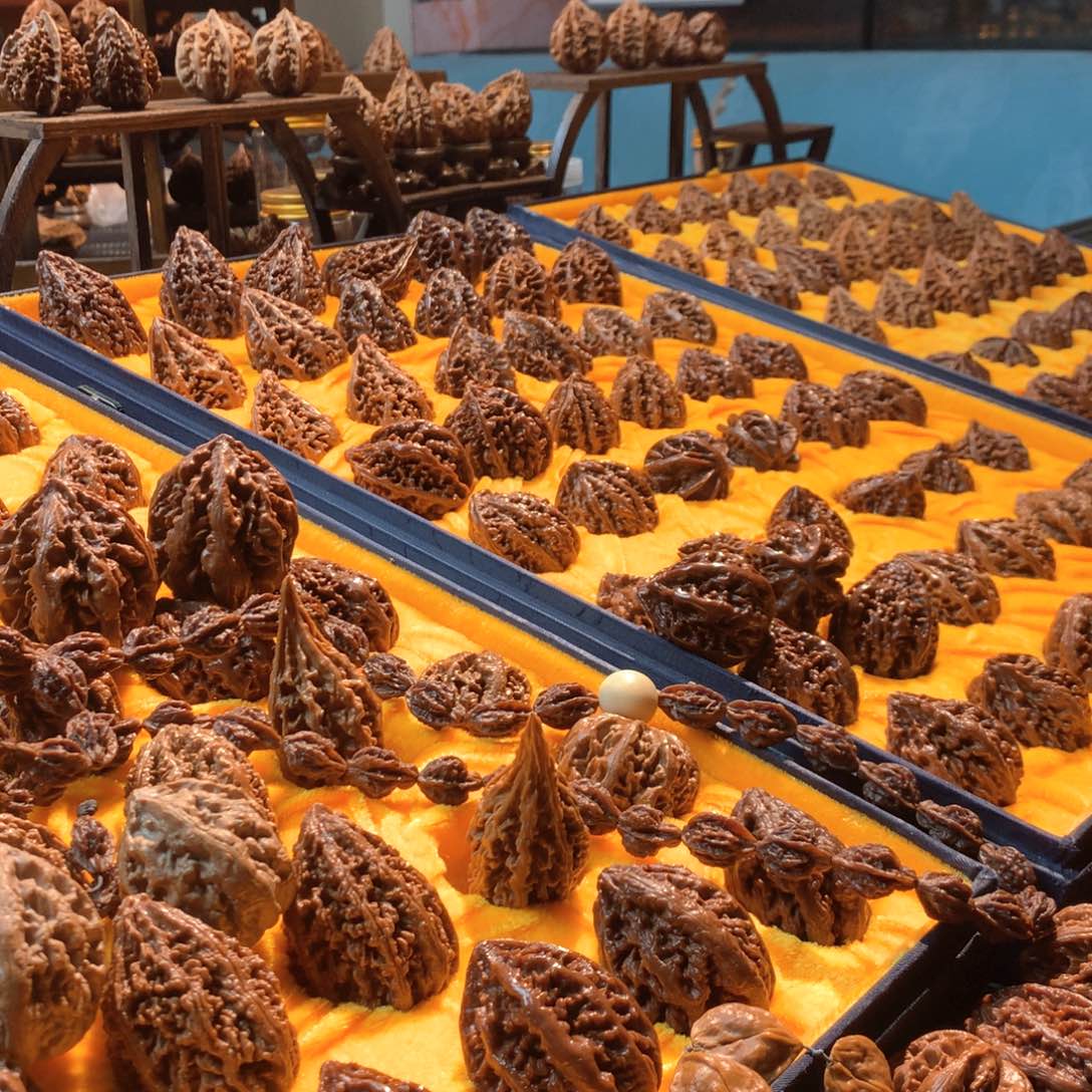 桃核把件盘*霸王灯笼