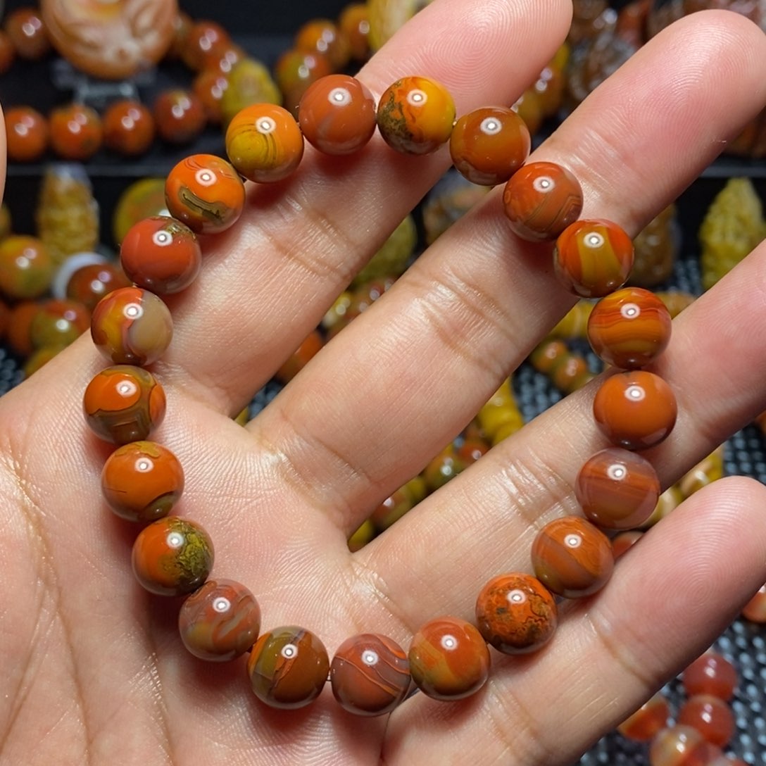 玛瑙/玉髓玛瑙 战国红未镶嵌